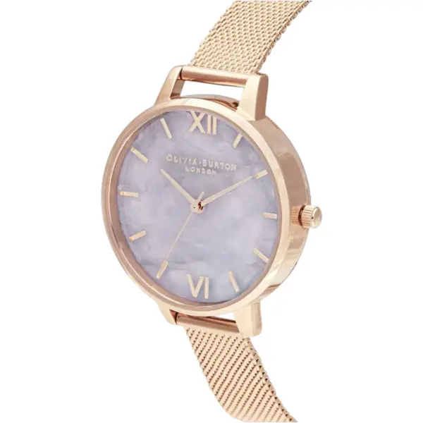 Olivia Burton Semi Precious Quartz Roséguldfärgad Mesharmband Lila, bild 2
