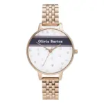 Olivia Burton Varsity Quartz Vit