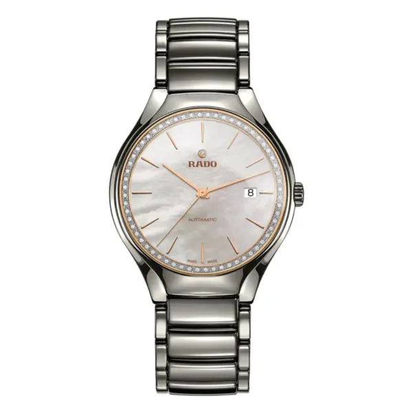Rado True automatisk i plasmakeramik Pärlemor