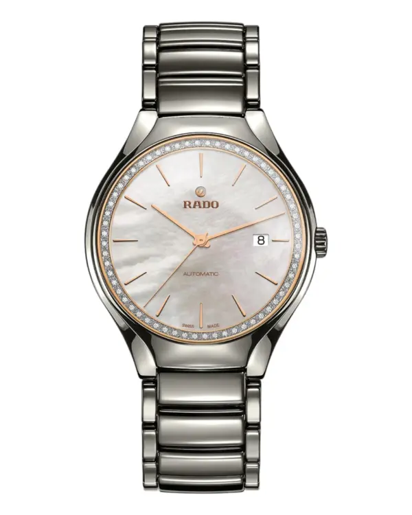 Rado True Automatic Diamanter Keramiklänk Pärlemor