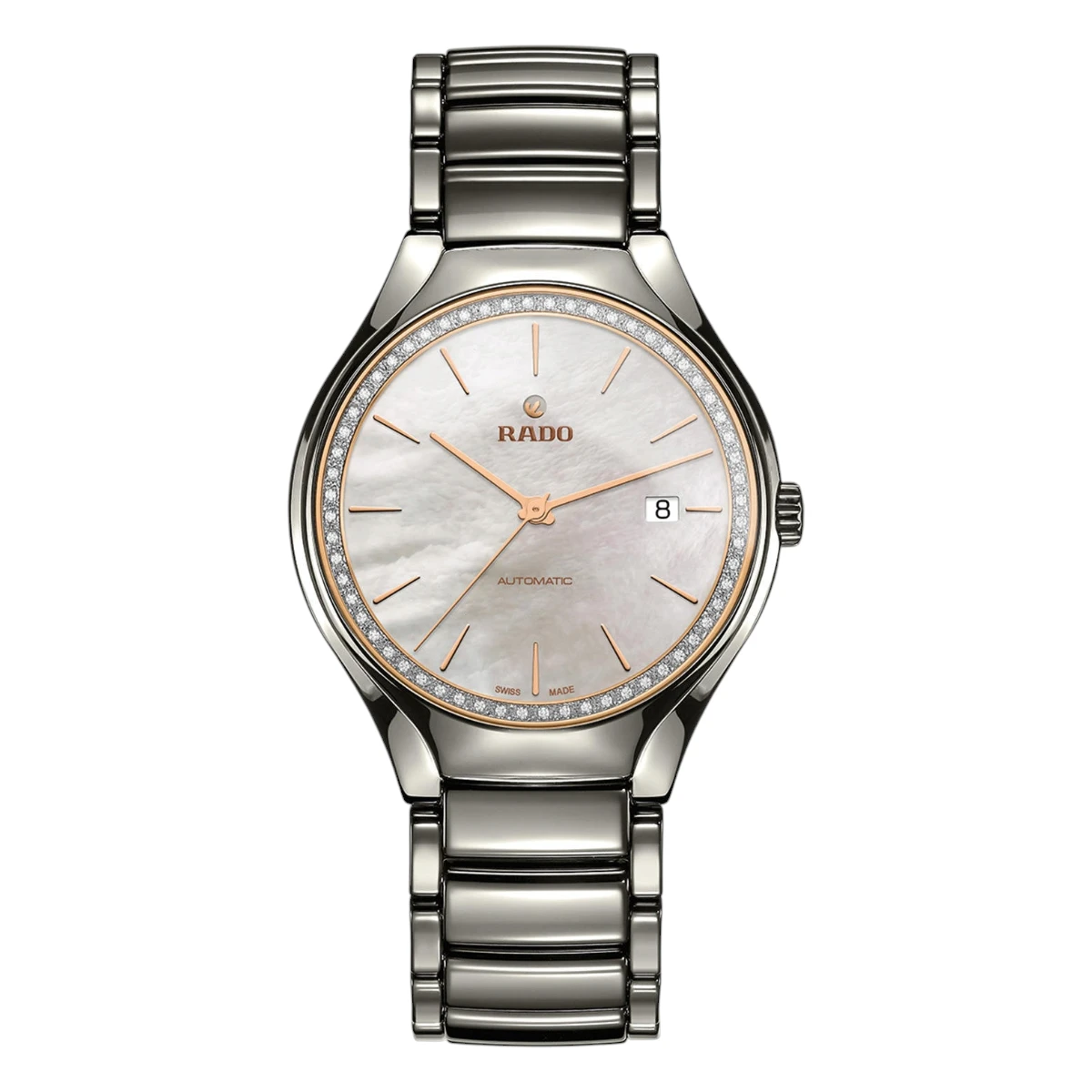 Rado True automatisk i plasmakeramik Pärlemor Rado True automatisk i plasmakeramik Pärlemor