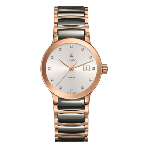 Rado Centrix Automatic Diamanter Keramiklänk Vit