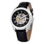 Maserati Traguardo automatisk med läderarmband Svart