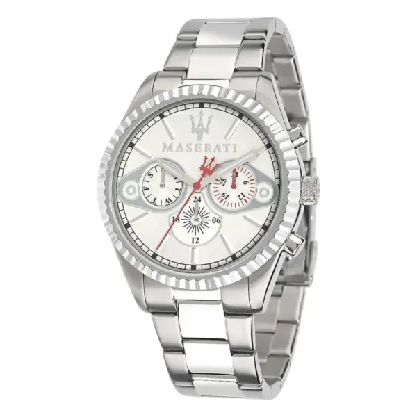 Maserati Competizione Multifunktion Quartz Silverfärgad