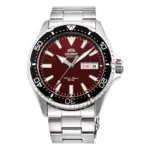 Orient Mako Kamasu Automatic Stållänk Röd