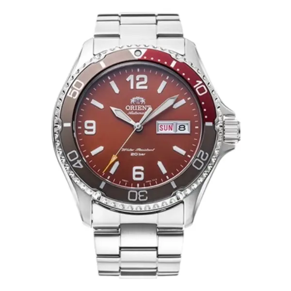 Orient Mako III Automatic Stållänk Röd
