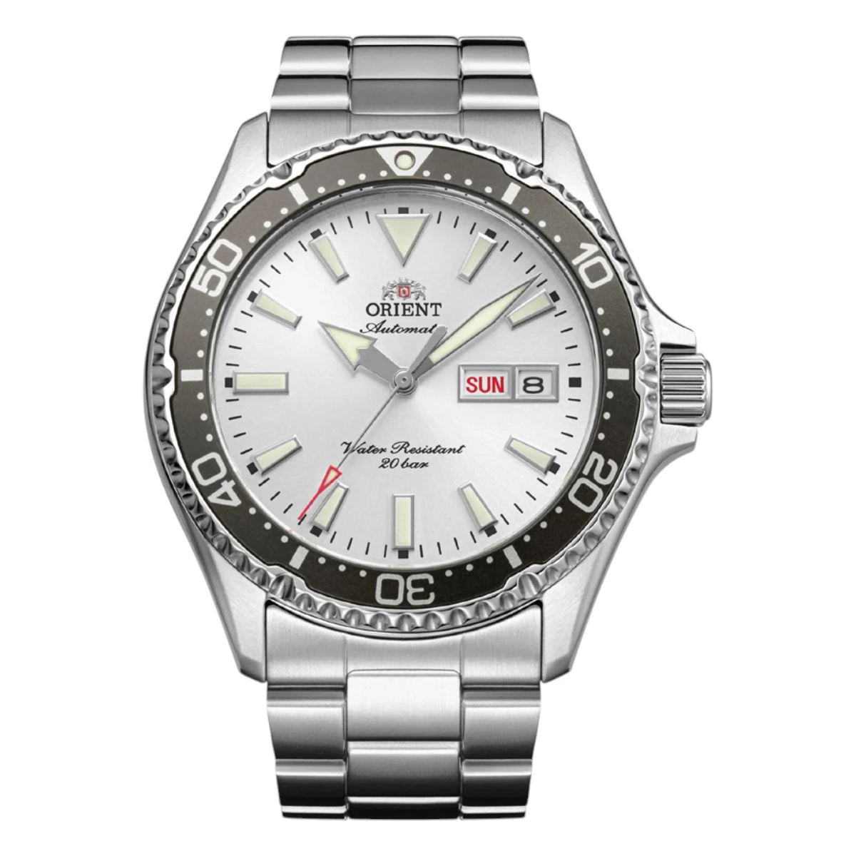 RA-AA0825S39B_1 Orient Mako Kamasu Automatic Silver