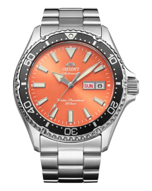 Orient Mako Kamasu Automatic Orange