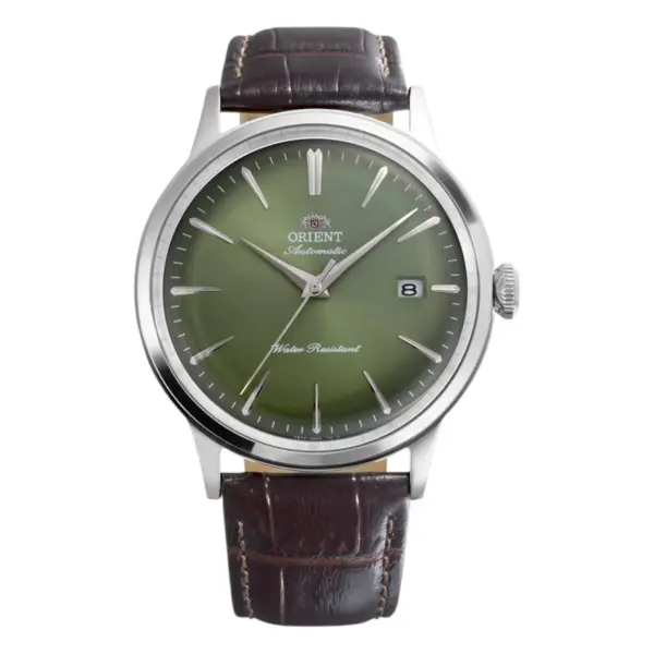 Orient Bambino Automatic Läderband Grön