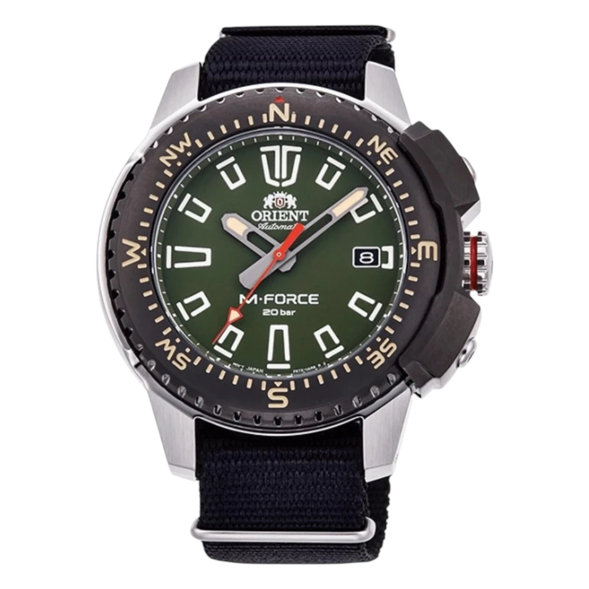 RA-AC0N03E10B_1 Orient M-Force Automatic Grå