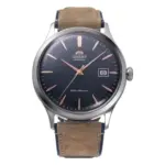 Orient Bambino Automatic Läderband Grå