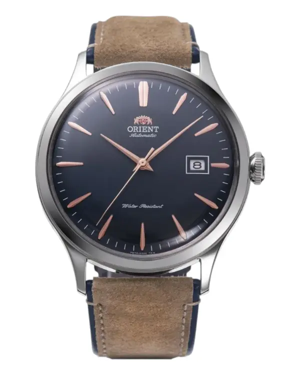Orient Bambino Automatic Läderband Grå