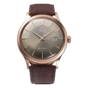 Orient Bambino Automatic Läderband Grå