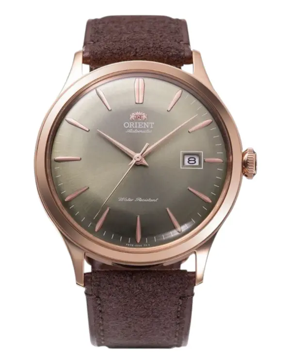 Orient Bambino Automatic Läderband Grå