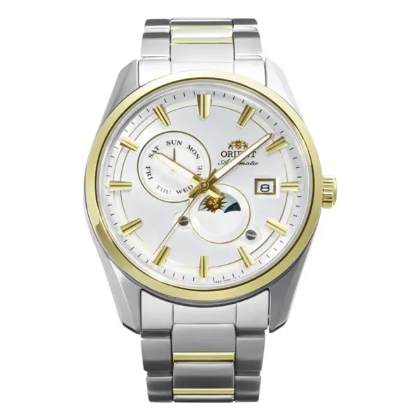 Orient Stretto Sun and Moon Automatic Silver