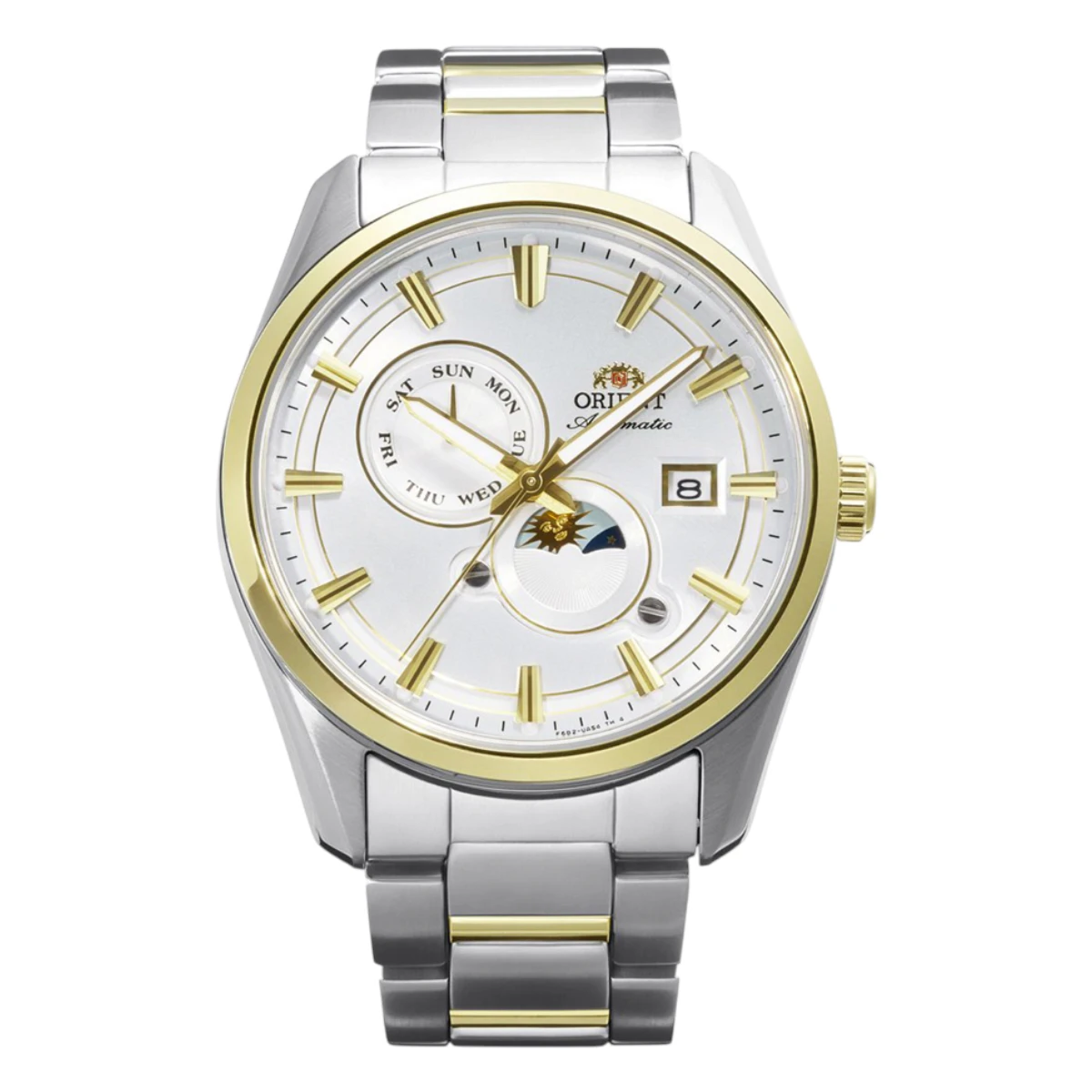 RA-AK0312S30B_1 Orient Stretto Sun and Moon Automatic Silver