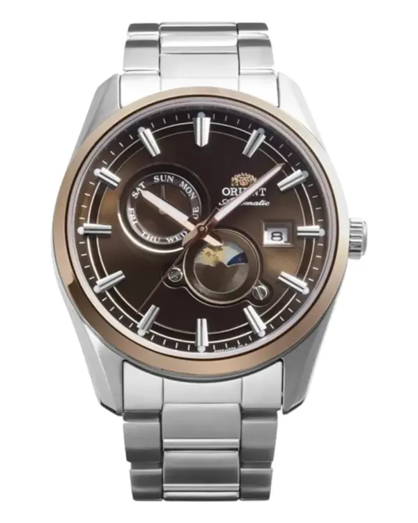 Orient Stretto Sun and Moon Automatic Brun