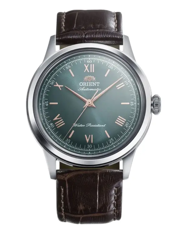 Orient Bambino Automatic Läderband Grön