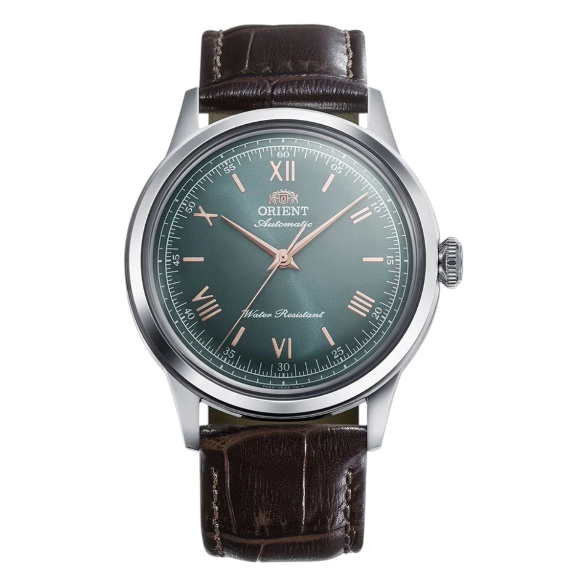 RA-BB0001E30B_1 Orient Bambino Automatic Läderband Grön