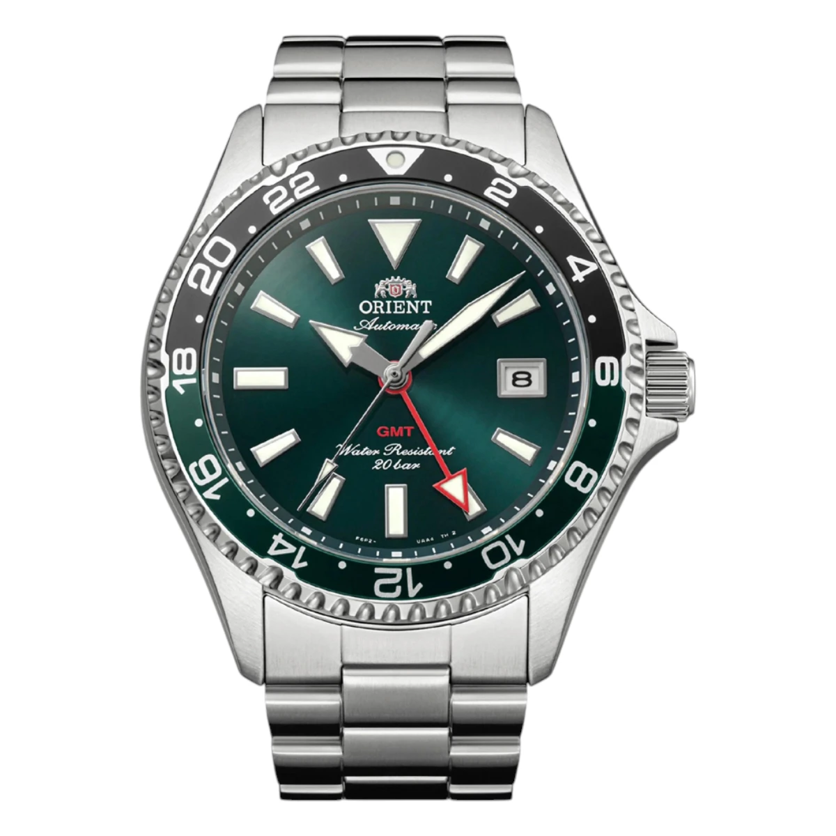 RA-BC0002E30B_1 Orient Mako GMT Automatic Grön