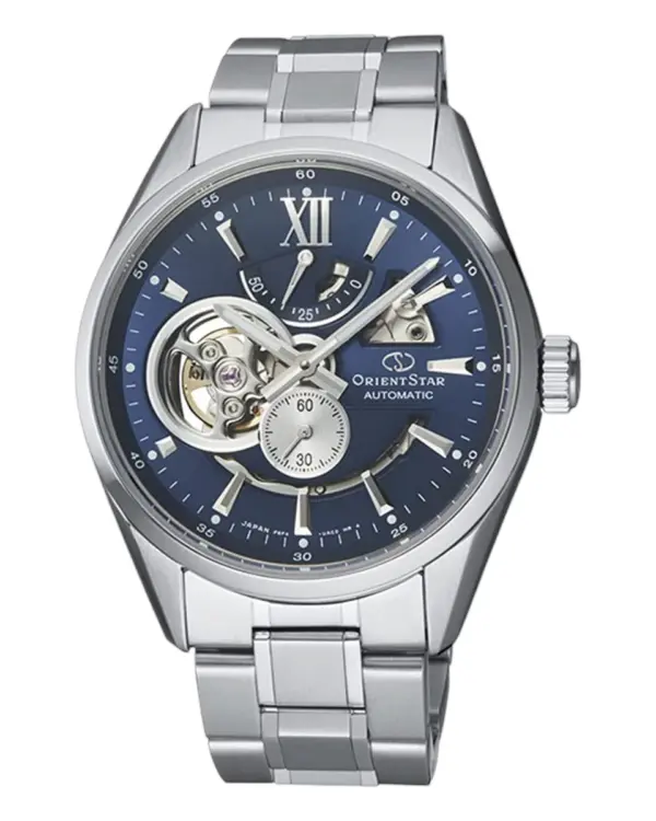 Orient Star Skeleton Automatic Stållänk Blå