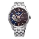Orient Star Layered Skeleton Automatic Stållänk Brun