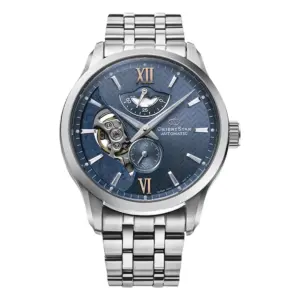 Orient Star Skeleton Automatic Stållänk Blå