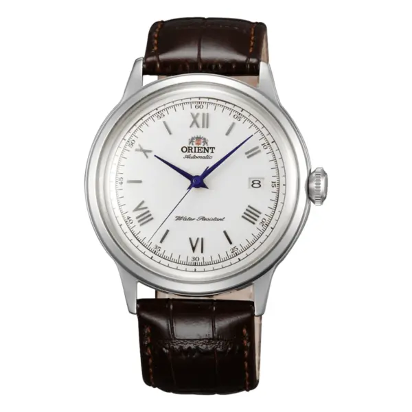 Orient Bambino Version 2 Automatic Läderband Vit