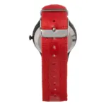Timex herrklocka med kvartsverk och rött nylonarmband – Svart