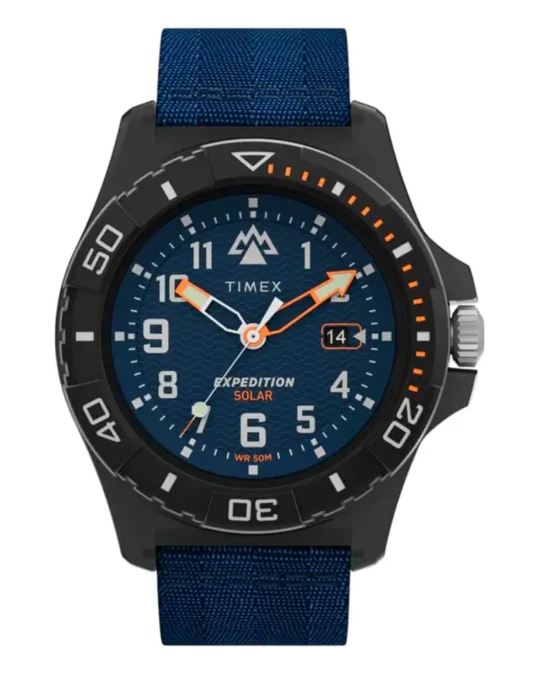 Timex Expedition Freedive Ocean solardriven med textilarmband Blå