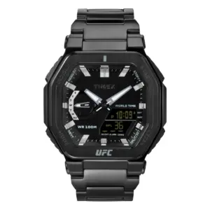 Timex UFC Colossus analog och digital med stållänk Svart