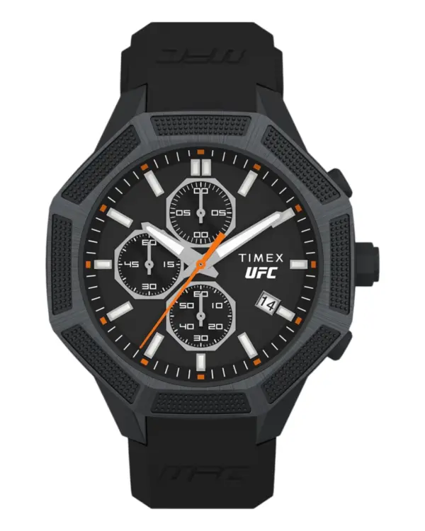 Timex UFC King kronograf med silikonarmband Svart