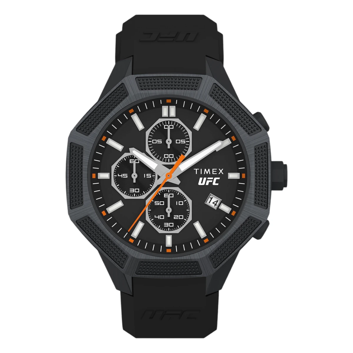 TW2V87200 Timex UFC King kronograf med silikonarmband Svart