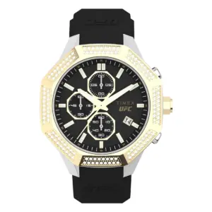 Timex UFC King Chrono med svart silikonarmband – Svart