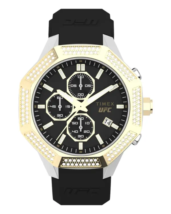 Timex UFC King Chrono med svart silikonarmband – Svart