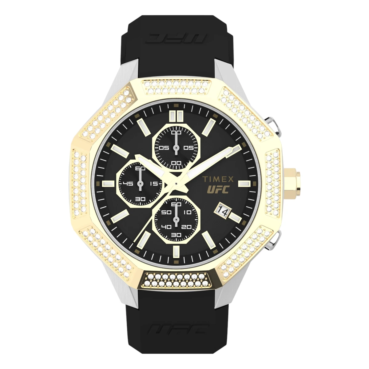 TW2V99200 Timex UFC King Chrono med svart silikonarmband – Svart