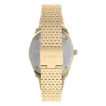 Timex Q Falcon Eye guldfärgad stållänk Svart