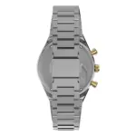 Timex Q Chronograph tvåtonad stållänk Svart