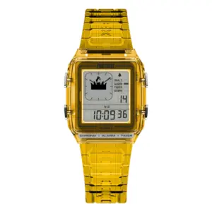 Timex Q Timex LCA x Fortnite med gult resinarmband Grå