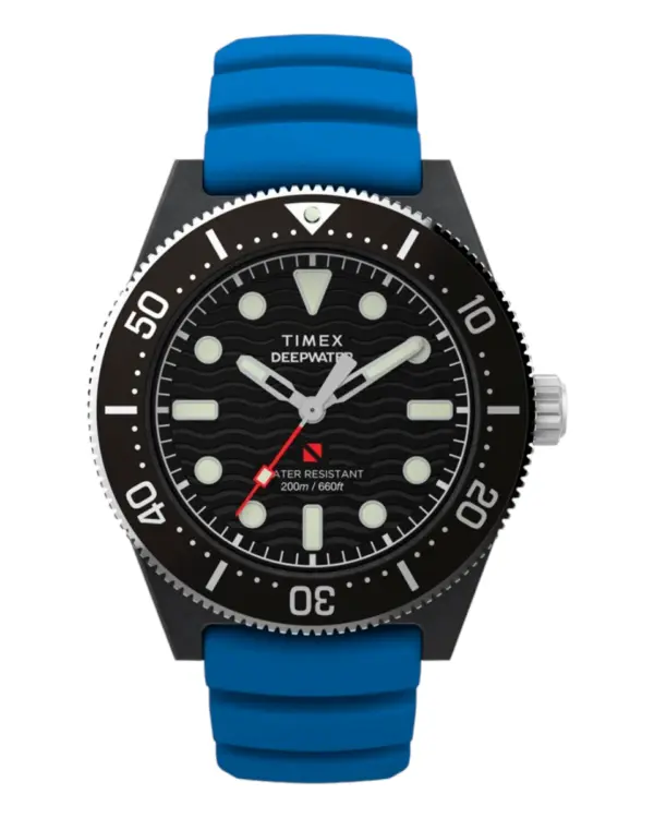 Timex Deepwater Reef 200 XCF gummiarmband Svart