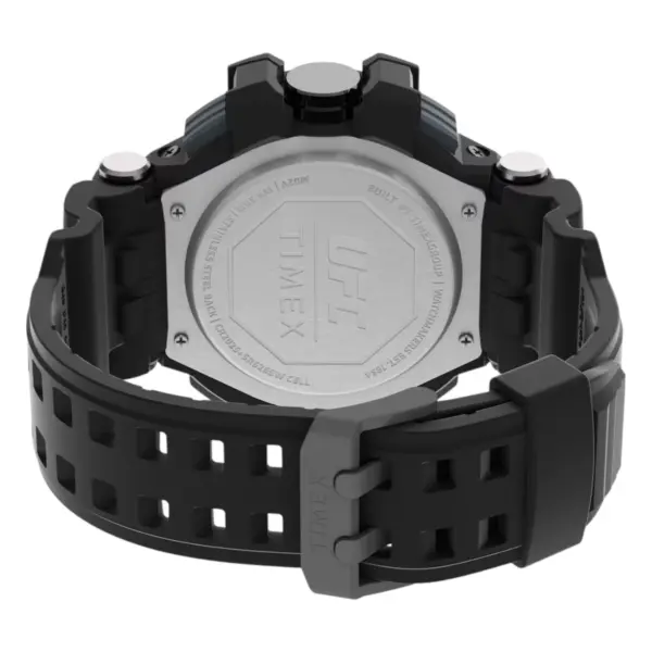 Timex digital herrklocka med svart gummiarmband – Svart
