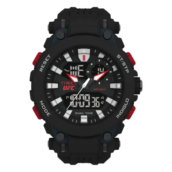 Timex UFC Impact analog och digital med resinarmband Svart
