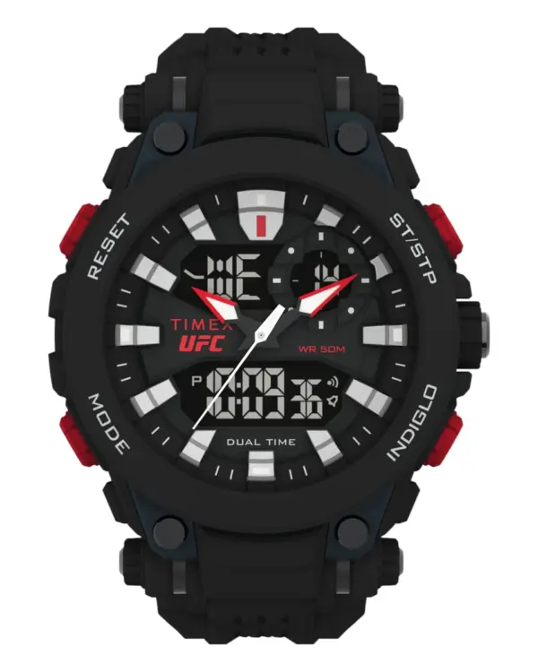 Timex UFC Impact analog och digital med resinarmband Svart
