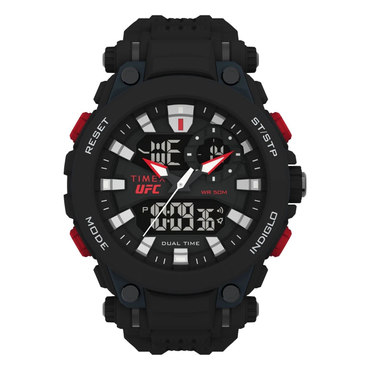 TW5M52800 Timex UFC Impact analog och digital med resinarmband Svart