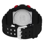 Timex digital herrklocka med svart gummiarmband – Grå
