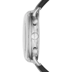 Armani Aviator Quartz Kronograf Läderarmband Blå