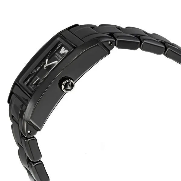 Armani Ceramica Quartz Keramiklänk Svart