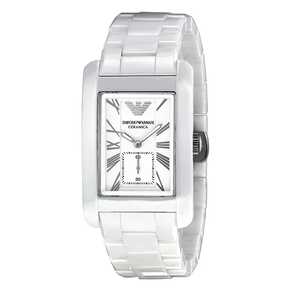 Armani Ceramica Quartz Keramiklänk Vit