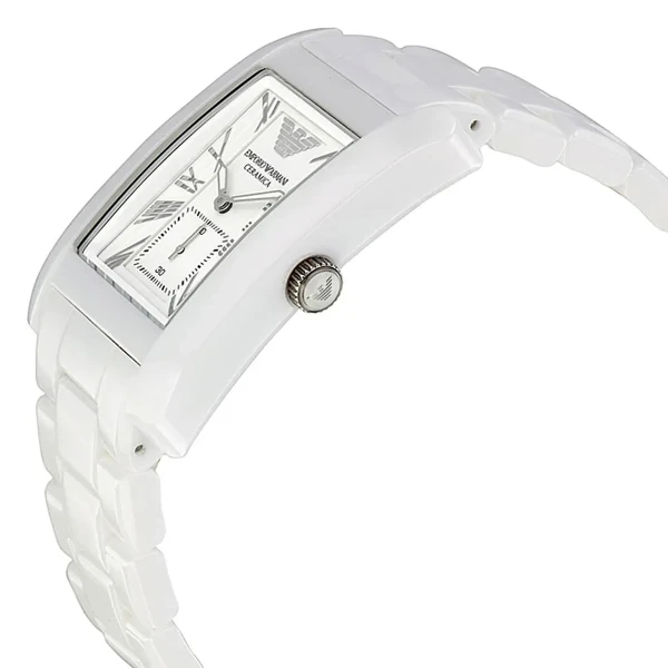 Armani Ceramica Quartz Keramiklänk Vit