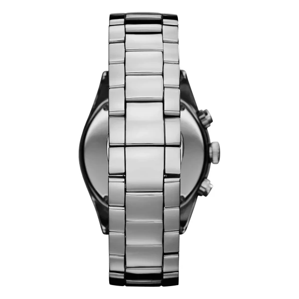 Armani Ceramica Quartz Kronograf Titanlänk Grå